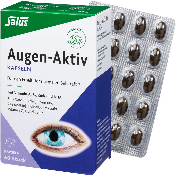 Salus Augen-Aktiv Kapseln für den Erhalt der normalen Sehkraft, 60 pcs. Capsules