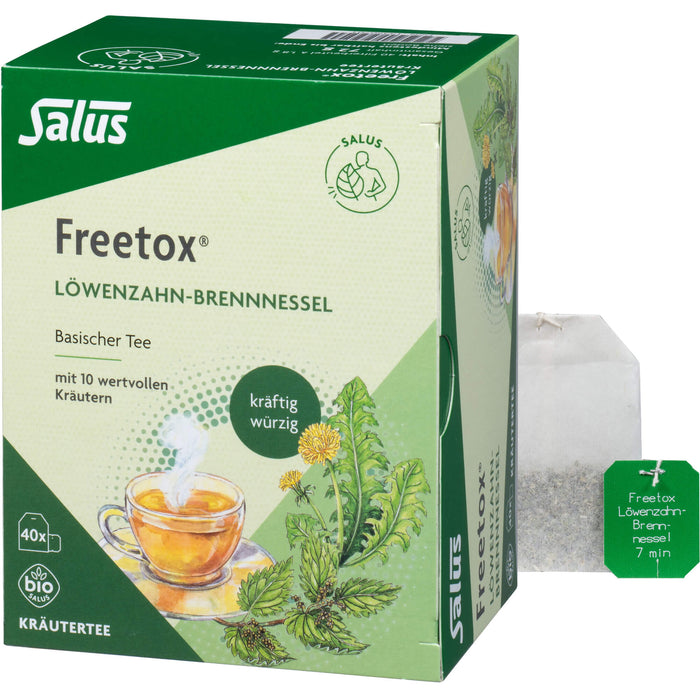 Salus Freetox Löwenzahn-Brennnessel basischer Kräutertee, 40 pcs. Filter bag