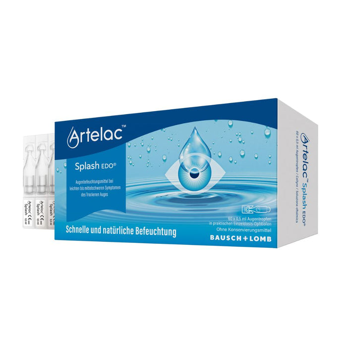 Artelac Splash Augentropfen EDO, 60 pc Pipettes à dose unique