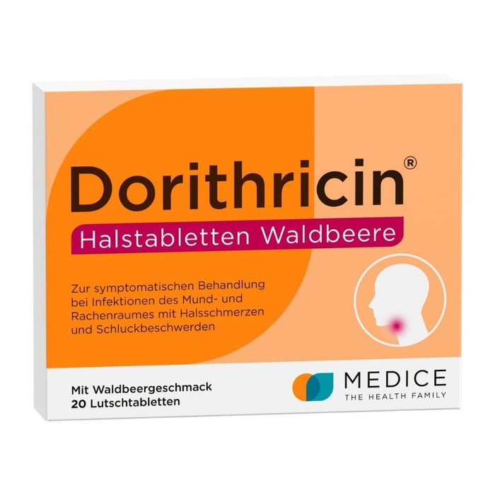 Dorithricin Halstabletten Waldbeere, 20 pcs. Tablets