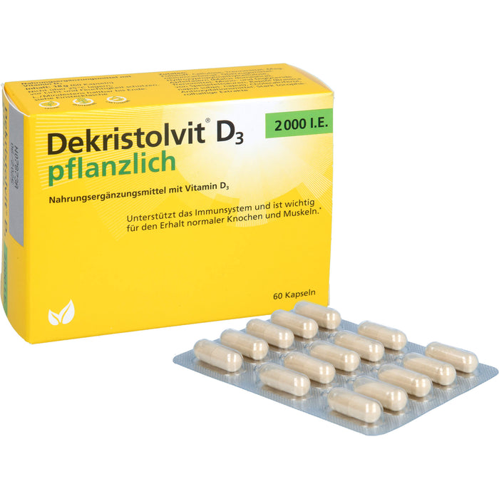 Dekristolvit D3 2000 I.E. pflanzlich, 60 St KAP