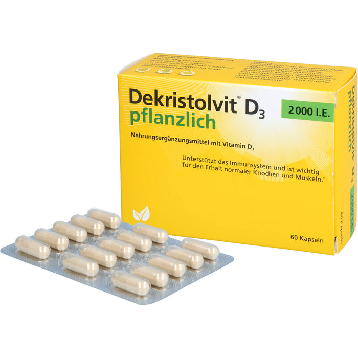 Dekristolvit D3 2000 I.E. pflanzlich, 60 St KAP