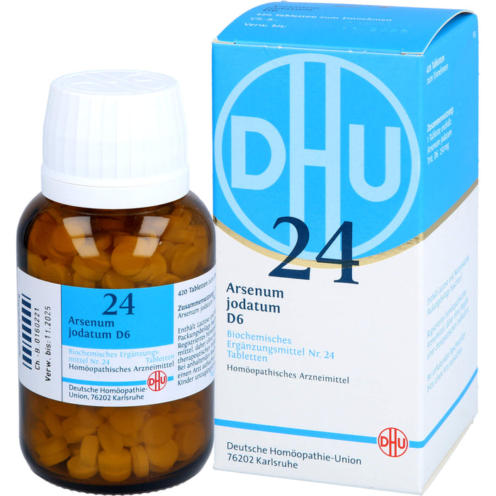 DHU Schüßler-Salz Nr. 24 Arsenum jodatum D6 Tabletten, 420 St. Tabletten