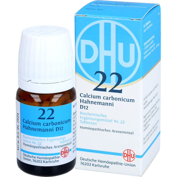 DHU Schüßler-Salz Nr. 22 Calcium carbonicum Hahnemanni D12 Tabletten, 80 pcs. Tablets