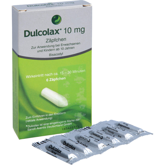 Dulcolax Zäpfchen Reimport Kohlpharma, 6 St. Zäpfchen