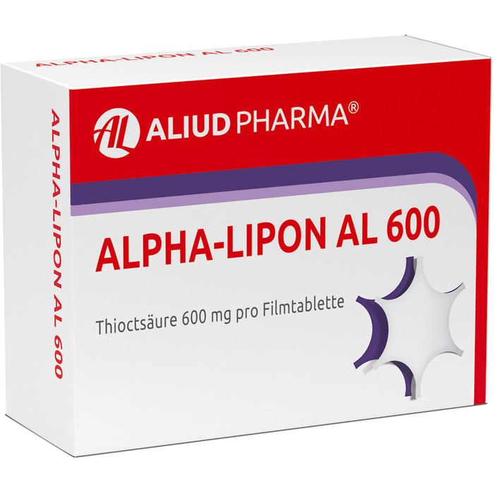 ALPHA-LIPON AL 600 Tabletten zur Behandlung von Missempfindungen bei diabetischer Nervenschädigung, 100 pc Tablettes