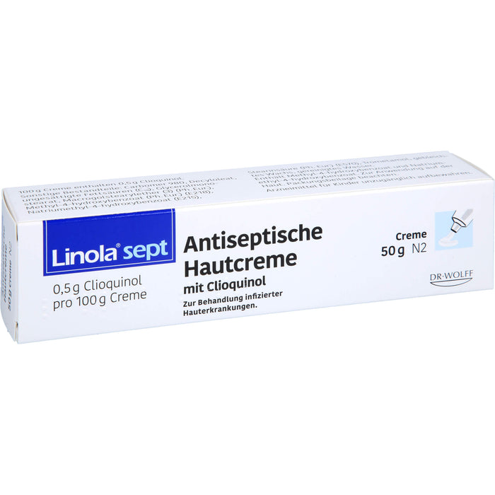 Linola sept Antiseptische Hautcreme mit Clioquinol, 50 g CRE