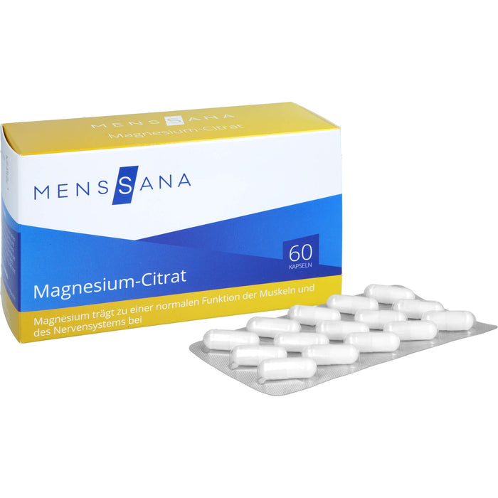 MensSana Magnesium-Citrat Kapseln, 60 pcs. Capsules