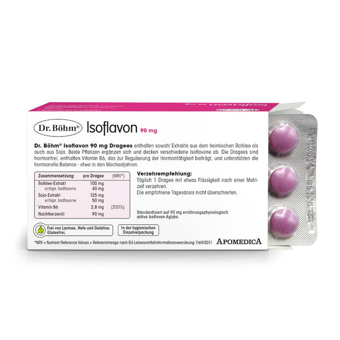 Dr Böhm Isoflavon forte 90 mg Dragees, 60 pc Tablettes