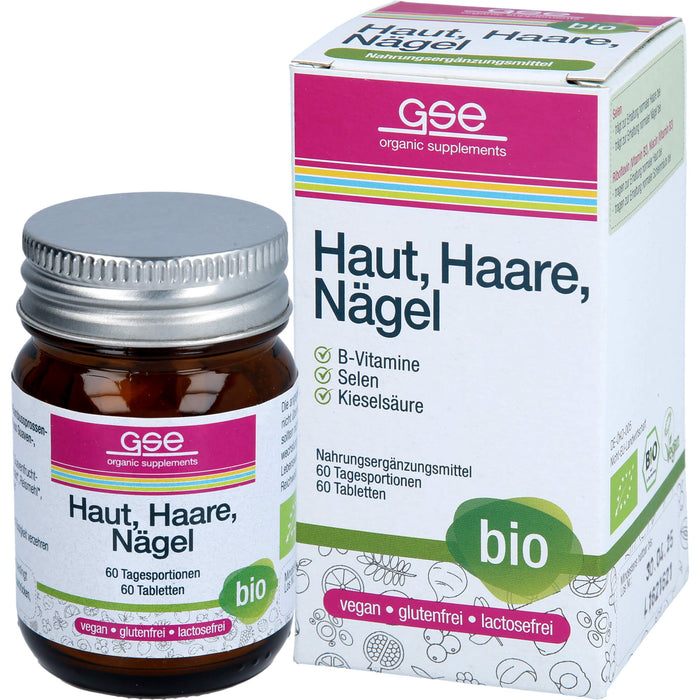 GSE phyto vitamins Haut, Haare, Nägel Komplex Tabletten, 60 pc Tablettes