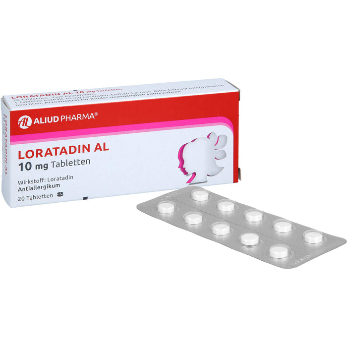 Loratadin AL 10 mg Tabletten Antiallergikum, 20 St. Tabletten