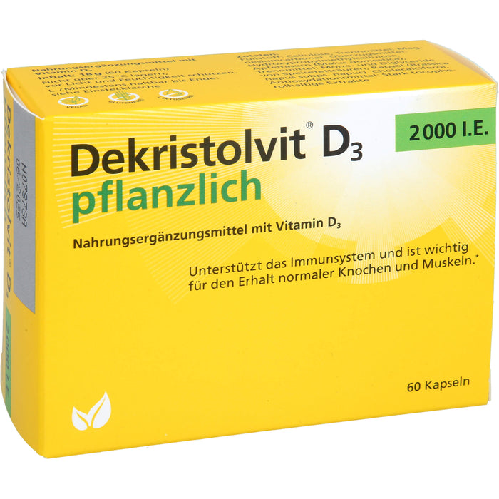 Dekristolvit D3 2000 I.E. pflanzlich, 60 St KAP