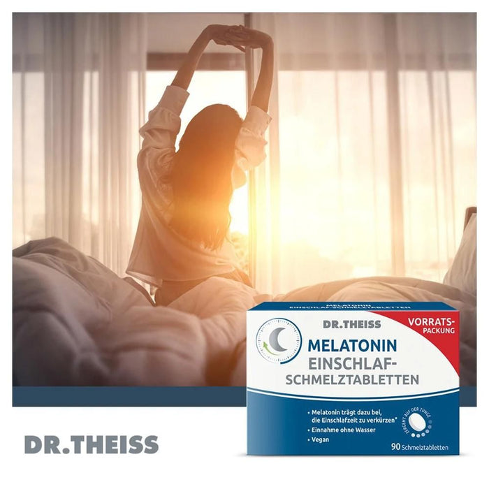 DR. THEISS Melatonin Einschlaf-Schmelztabletten, 90 pc Tablettes