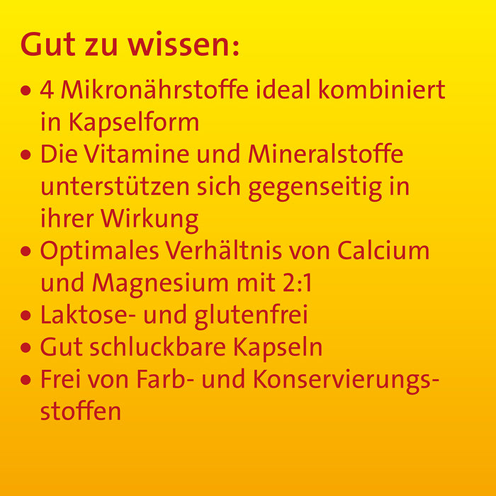 Vitamin D3 K2 Hevert plus Calcium und Magnesium 1000 IE Kapseln, 60 pc Capsules