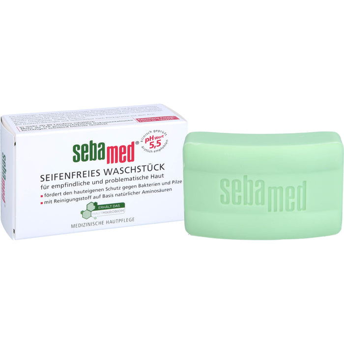 Sebamed seifenfreies Waschstück für empfindliche & problematische Haut, 150 g Körperpflege