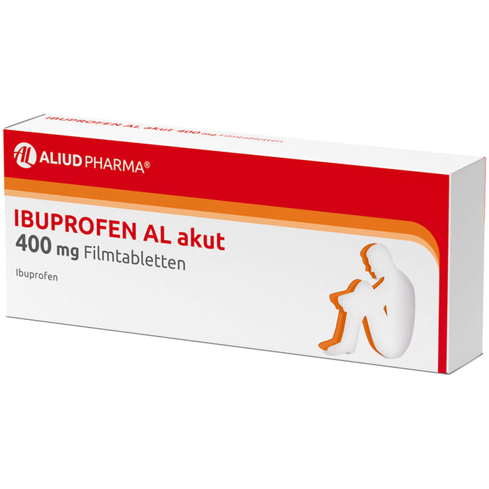 Ibuprofen AL akut 400 mg Filmtabletten, 10 pcs. Tablets