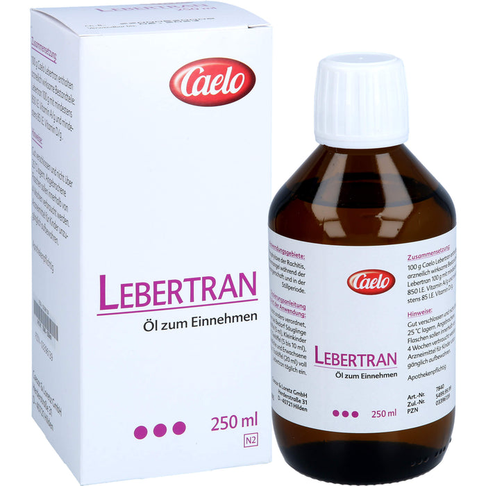 Lebertran Caelo HV-Packung, 250 ml Öl