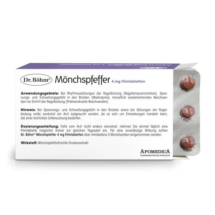 Dr Böhm Mönchspfeffer 4 mg Tabletten bei Regelbeschwerden, 60 St. Tabletten