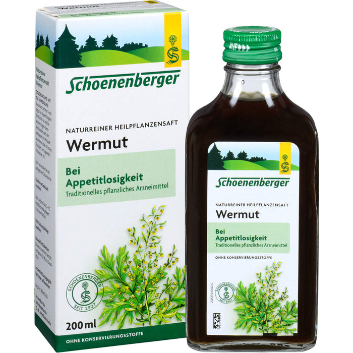 Schoenenberger Wermut naturreiner Heilpflanzensaft, 200 ml Lösung