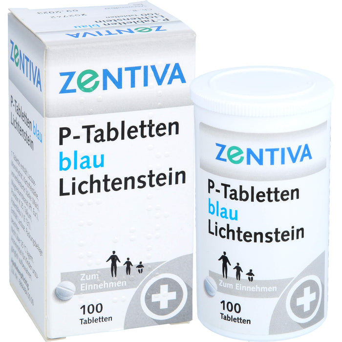 P-Tabletten blau Lichtenstein, 100 St. Tabletten