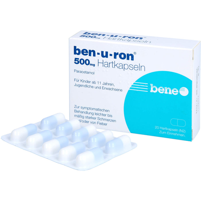 Ben-u-ron 500 mg Kapseln, 20 pc Capsules