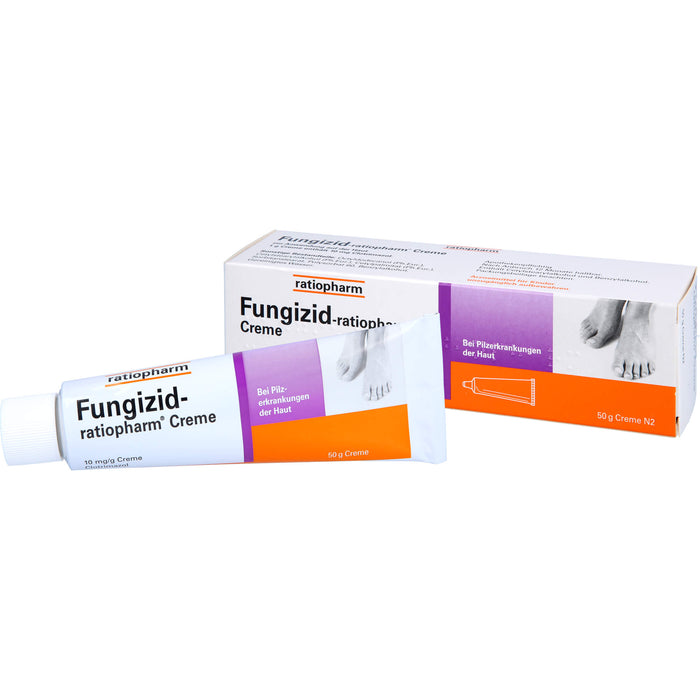 Fungizid-ratiopharm Creme bei Pilzerkrankungen der Haut, 50 g Cream