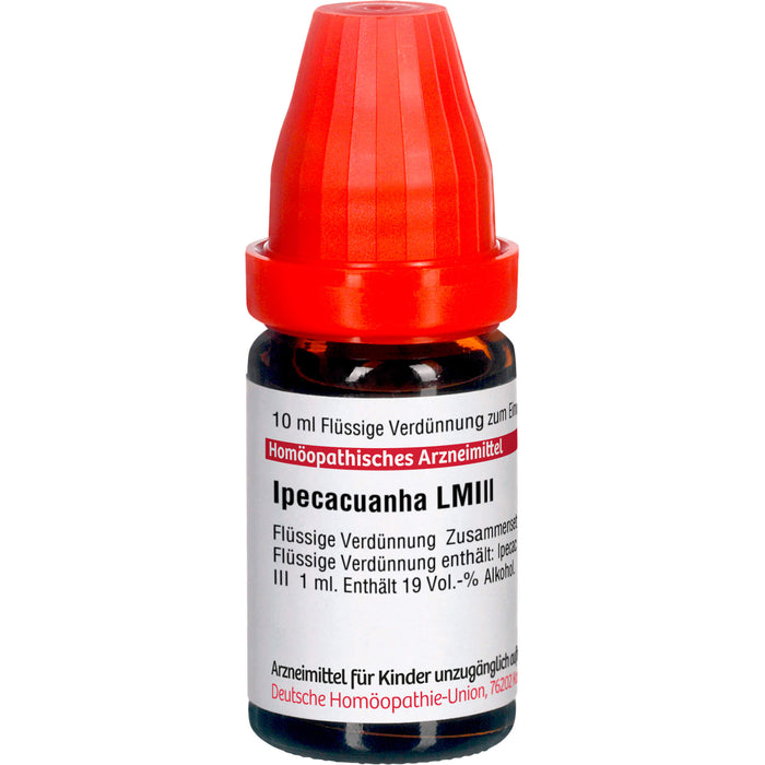 Ipecacuanha LM III Dilution Ind-Fert, 10 ml DIL