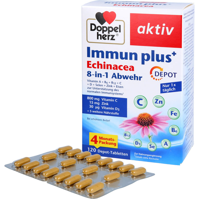 Doppelherz Immun Plus Echinacea Depot, 120 St TAB