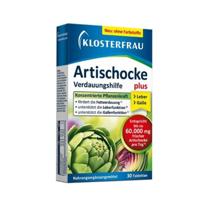 KLOSTERFRAU Artischocke plus Löwenzahn + Ingwer Verdauungshilfe Tabletten, 30 pcs. Tablets