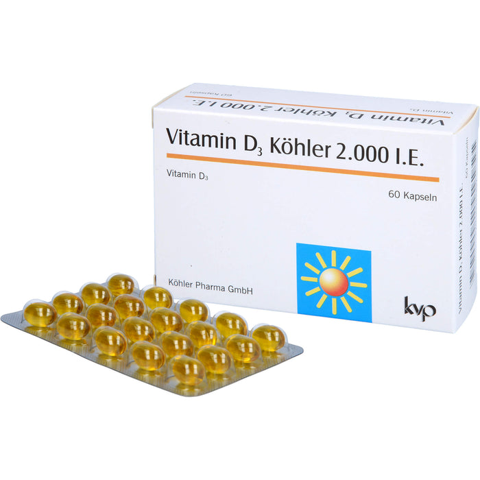 Vitamin D3 Köhler 2000 IE, 60 St. Kapseln