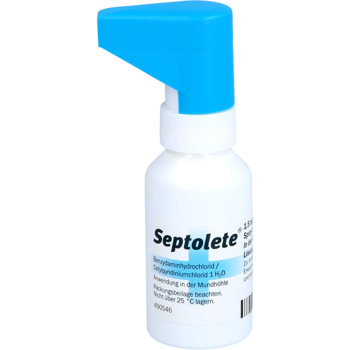 Septolete 1,5 mg/ml + 5 mg/ml Spray zur Anwendung in der Mundhöhle, Lösung, 30 ml SPR