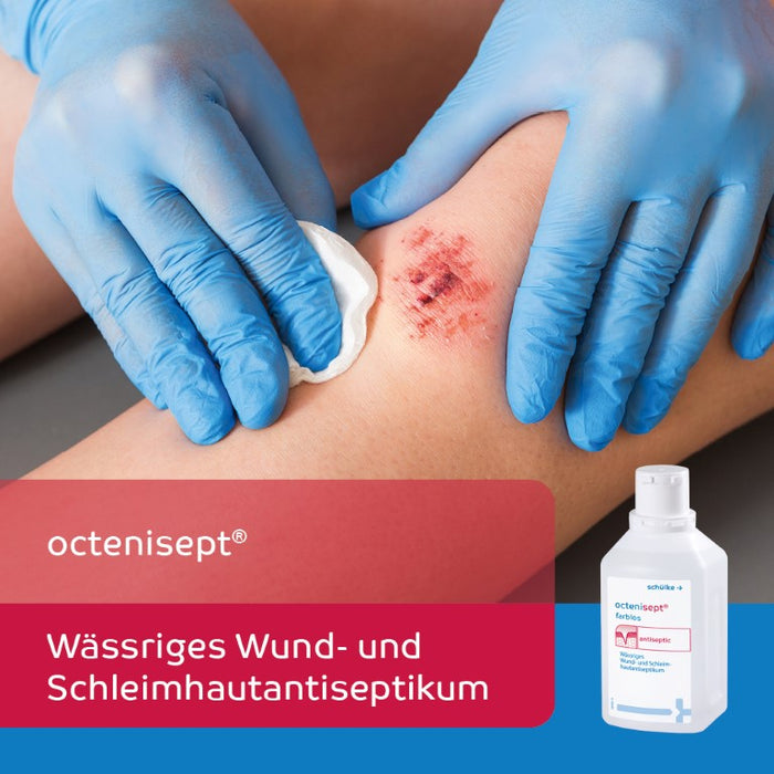 octenisept - wässriges Wund- und Schleimhautantiseptikum mit guter Verträglichkeit, schmerzfreier Anwendung und schneller Wirkung, 500 ml Lösung