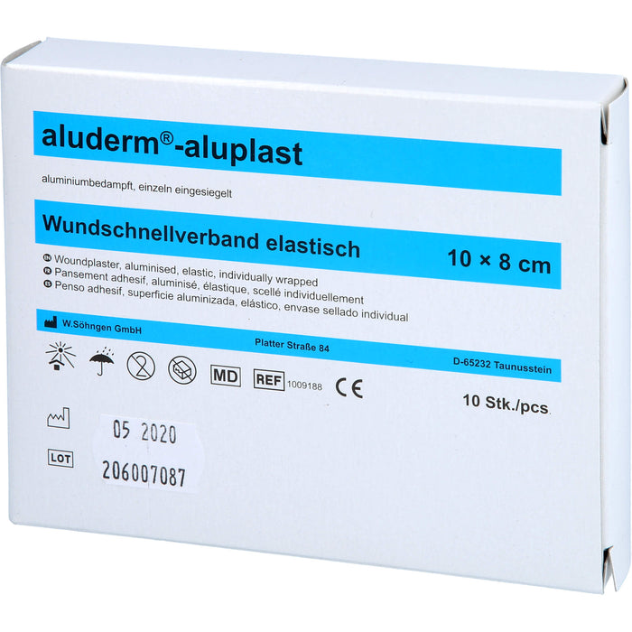 aluderm-aluplast elastisch 1 m x 8 cm Wundauflage, 1 St. Pflaster