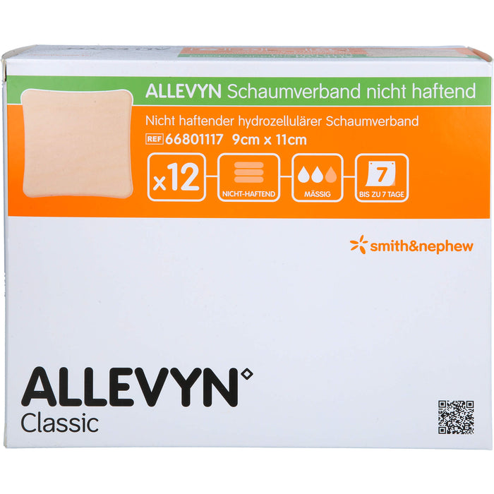 ALLEVYN Schaumverband 9x11cm nicht haftend, 12 St VER