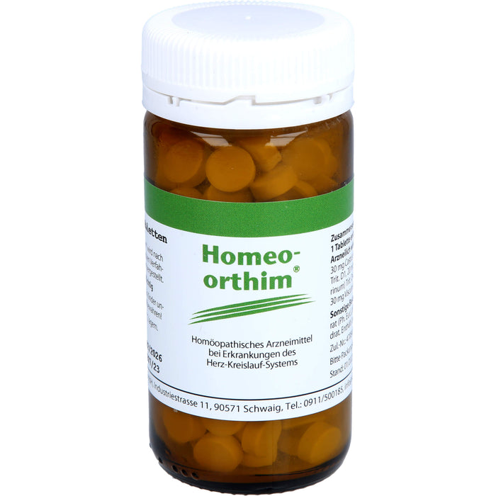 Homeo Orthim Tabletten bei Erkrankungen des Herz-Kreislauf-Systems, 180 pc Tablettes