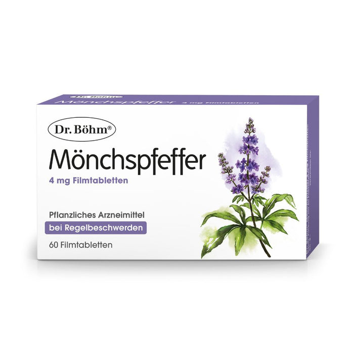 Dr Böhm Mönchspfeffer 4 mg Tabletten bei Regelbeschwerden, 60 pcs. Tablets