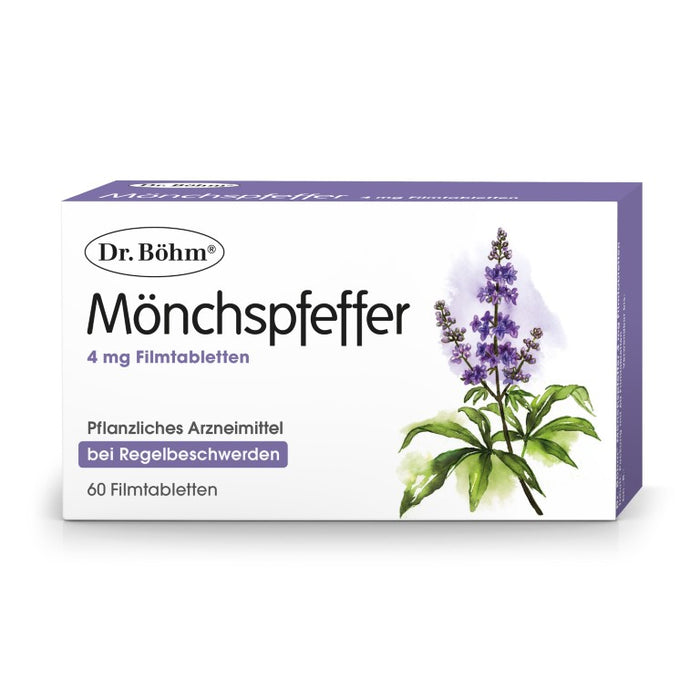 Dr Böhm Mönchspfeffer 4 mg Tabletten bei Regelbeschwerden, 60 pcs. Tablets