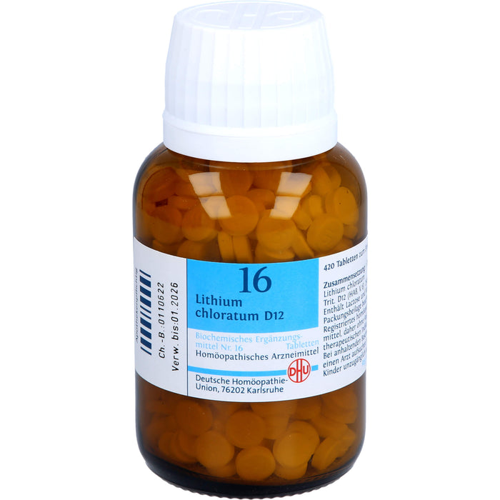 DHU Schüßler-Salz Nr. 16 Lithium chloratum D12 Tabletten, 420 pcs. Tablets