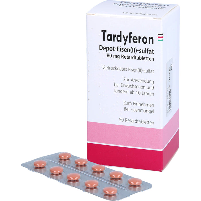 Tardyferon Depot-Eisen(II)-sulfat 80 mg Eurim Retardtabletten, 50 pcs. Tablets