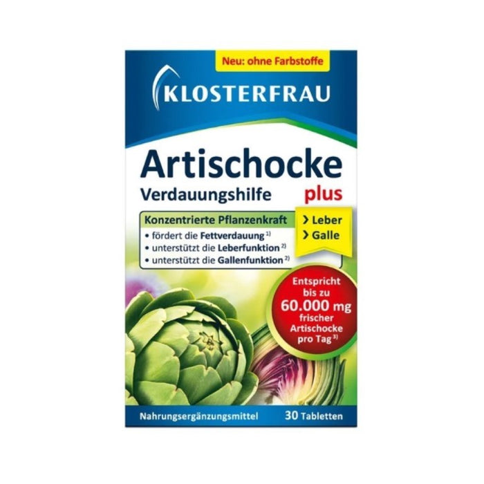 KLOSTERFRAU Artischocke plus Löwenzahn + Ingwer Verdauungshilfe Tabletten, 30 pcs. Tablets