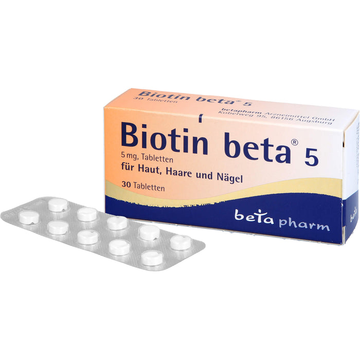 Biotin beta 5, 5 mg, Tabletten, 30 St TAB