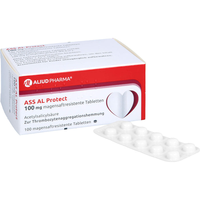 ASS AL Protect 100 mg magensaftresistente Tabletten, 100 pc Tablettes