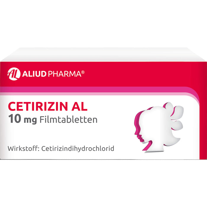 CETIRIZIN AL 10 mg Filmtabletten bei allergischen Erkrankungen, 50 pc Tablettes