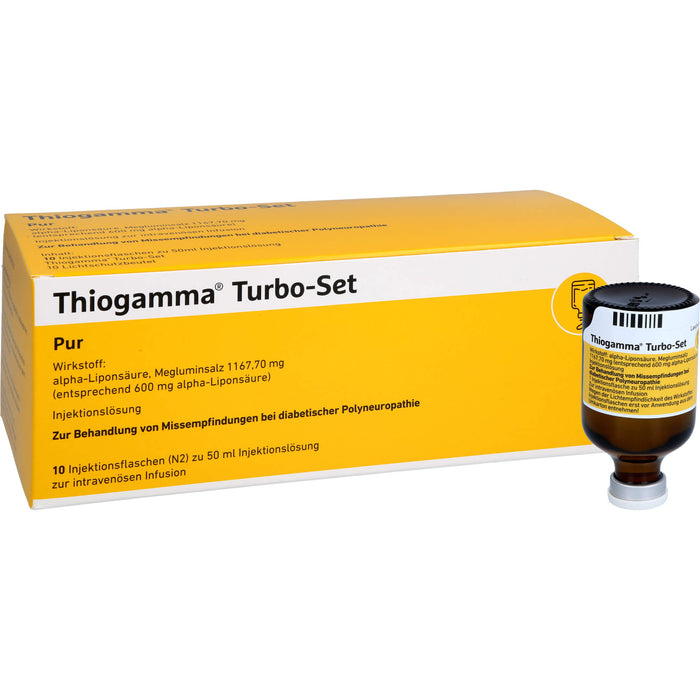 Thiogamma Turbo-Set Pur (ohne Inf.zubehör) Inj.-Lsg., 500 ml Lösung