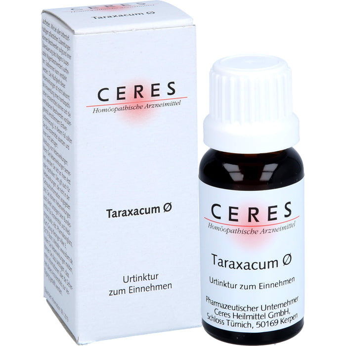 CERES Taraxacum ø Urtinktur, 20 ml Lösung