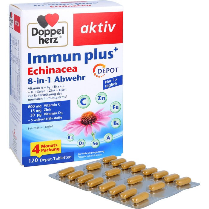 Doppelherz Immun Plus Echinacea Depot, 120 St TAB