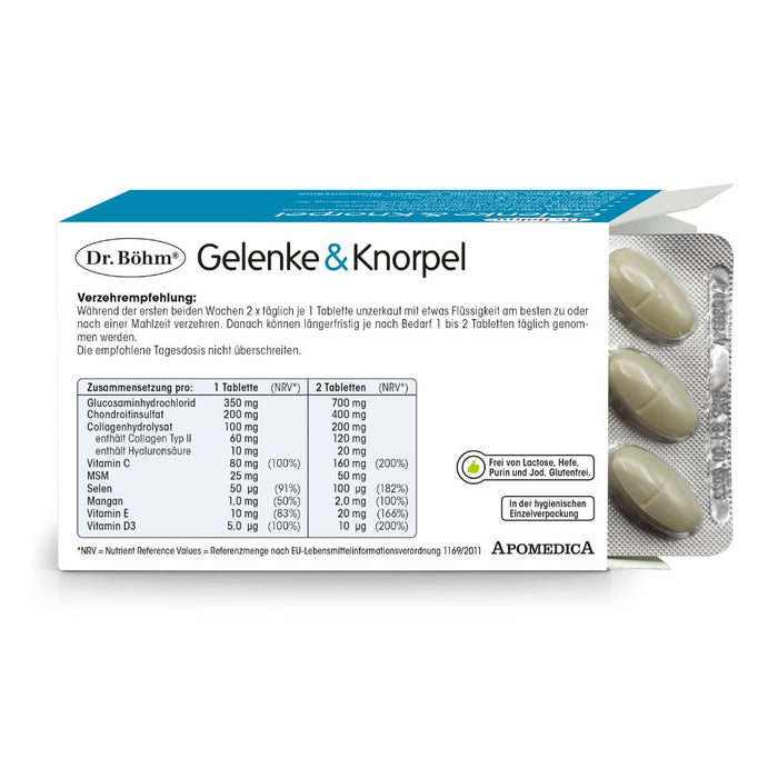 Dr Böhm Gelenke & Knorpel Tabletten, 60 pc Tablettes