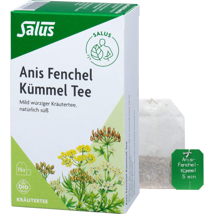 Salus Anis Fenchel Kümmel Tee, 15 pc Sac filtrant