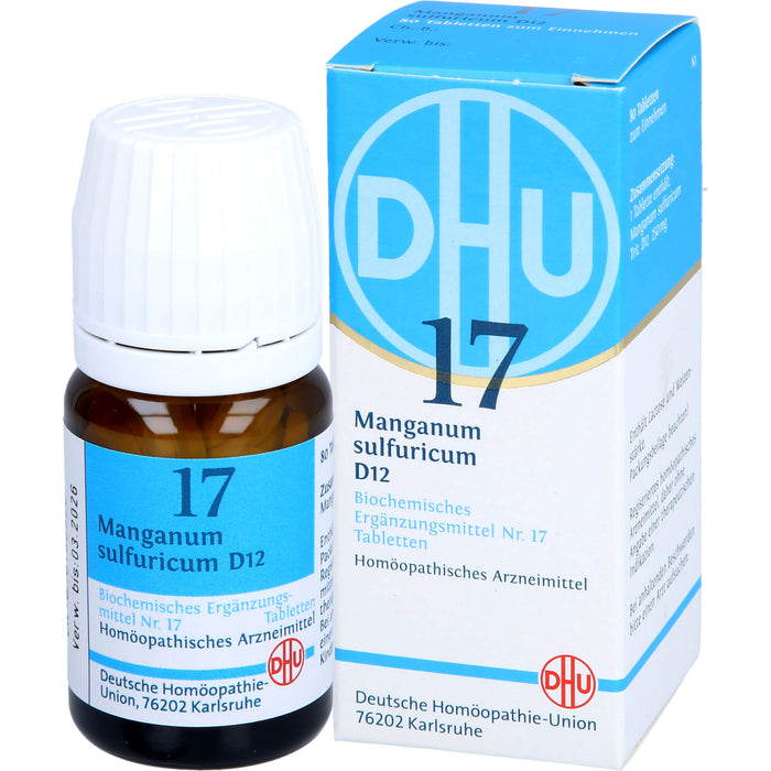 DHU Schüßler-Salz Nr. 17 Manganum sulfuricum D12 Tabletten, 80 pc Tablettes