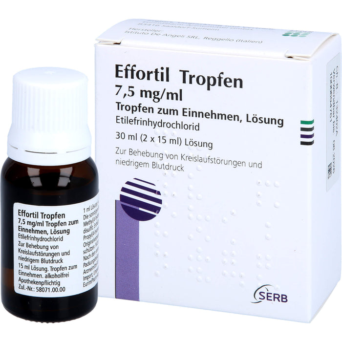 Effortil Tropfen Reimport EurimPharm, 30 ml Lösung